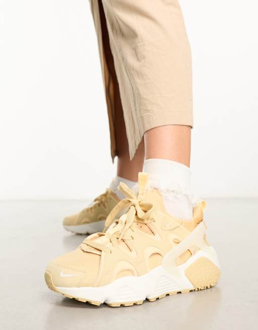 Nike mini swoosh oversized joggers in desert sand, ASOS