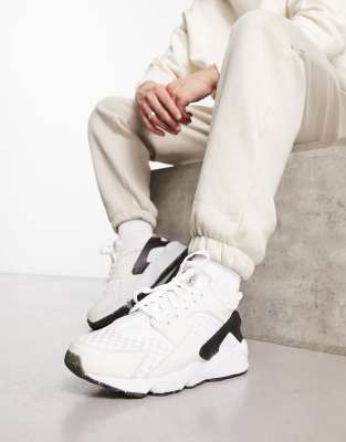 Shop Nike Air Huarache Crater Prm Sneakers In Ecru-neutral