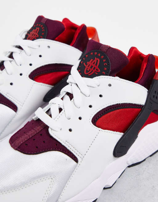 Nike huarache red outlet and black and white