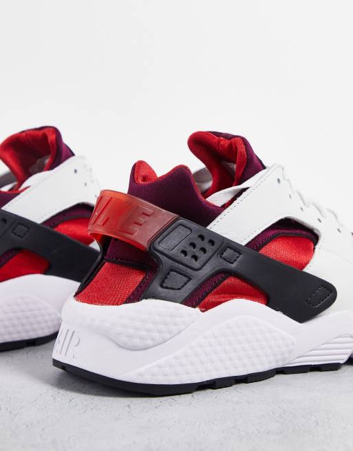 Black and cheap red huaraches nike