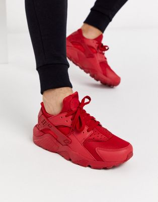 red huarache sneakers