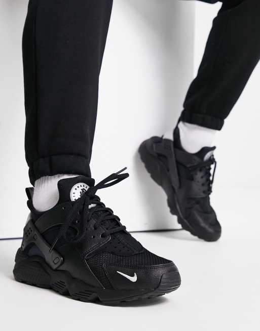 Black nike huaraches on sale