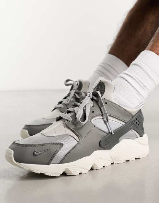 Nike air huarache run ultra - grey/white best sale