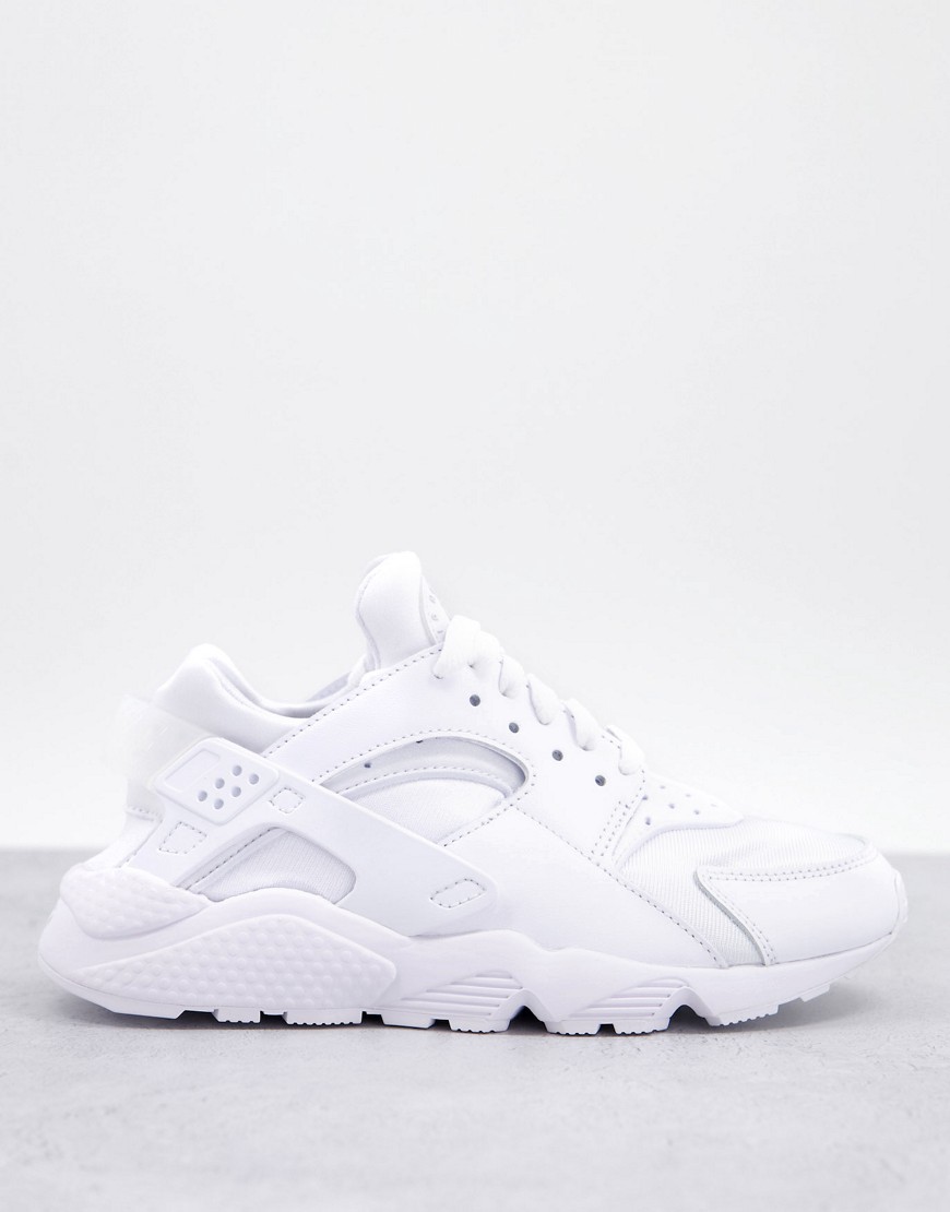 Nike Air Huarache sneakers in triple white