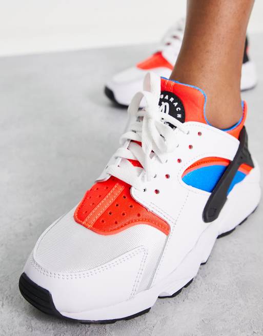 Huarache shoes hotsell white and red