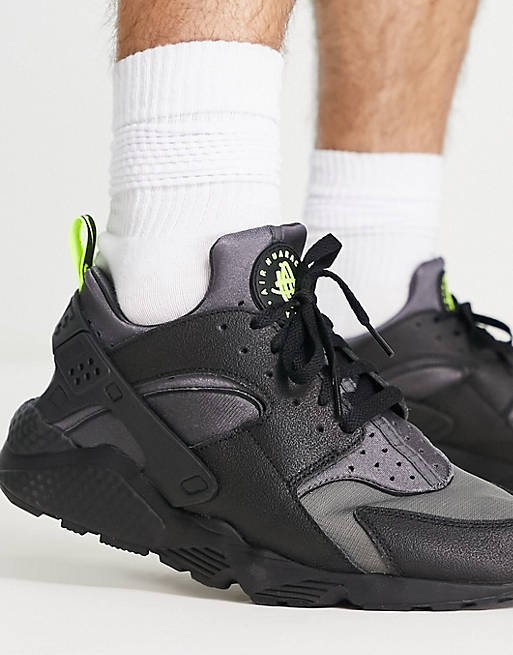 Así llamado Pato tráfico Nike Air - Huarache - Sneakers nere e grigie | ASOS
