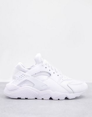 Nike Air Huarache trainers in triple white