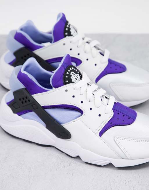 Nike huarache shop white purple blue