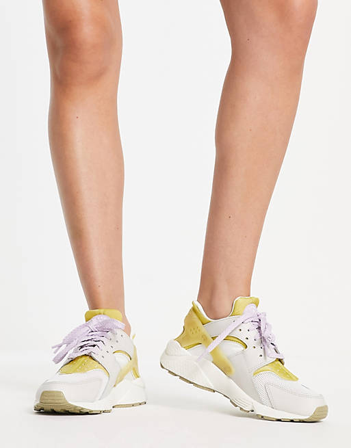 Nike Air white and yellow purple mix | ASOS