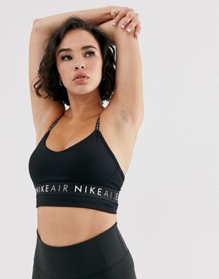 Nike Air indy bra in black | ASOS