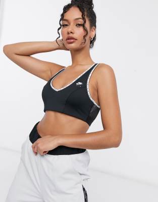 nike training medium support bra with perforated over layer