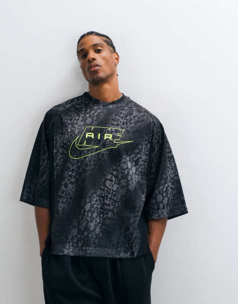 Nike Air jersey top in dark gray - view 1