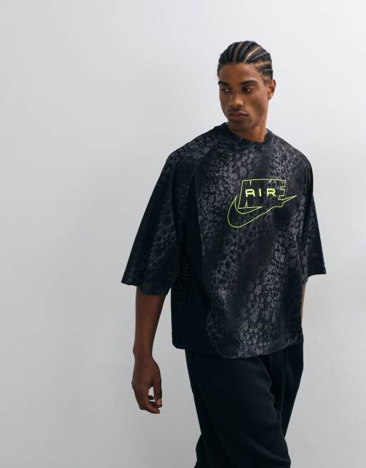 Nike Air jersey top in dark gray , 3 of 5