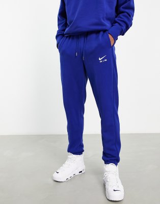 Royal blue 2025 nike jogging suit