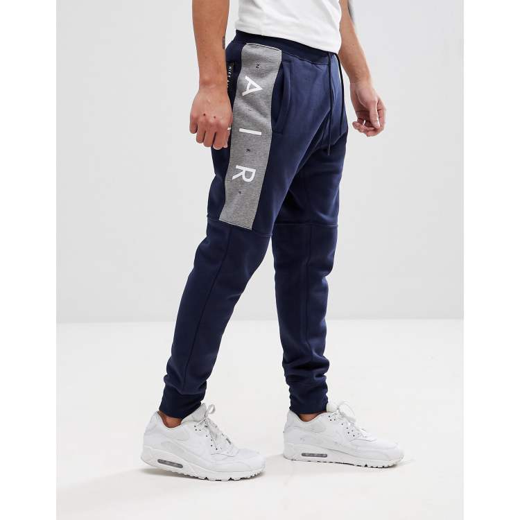 Nike air joggers in cheap skinny fit in navy