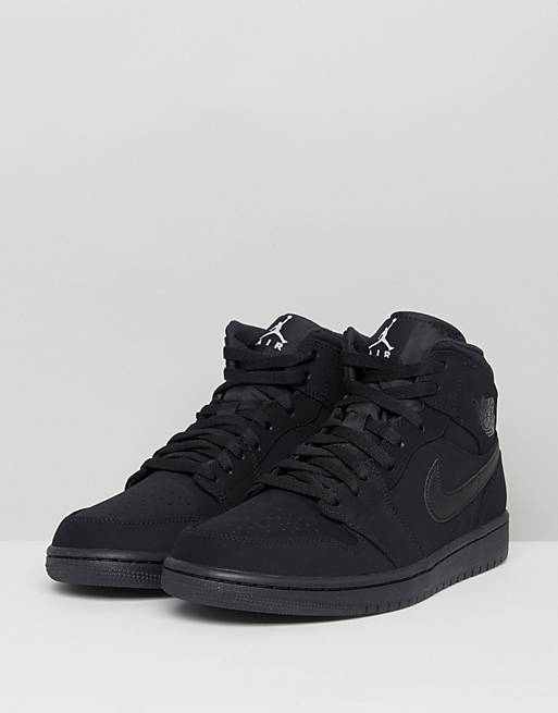 Nike - Air Jordan 1 554724-040 - Baskets mi-hautes - Noir | ASOS