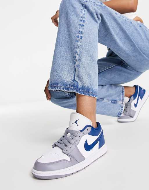 Air jordan 1 basse bleu hot sale