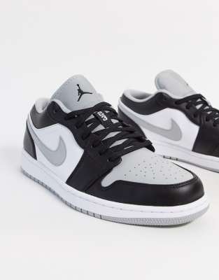 Nike Air Jordan 1 Baskets basses Gris clair fum noir ASOS