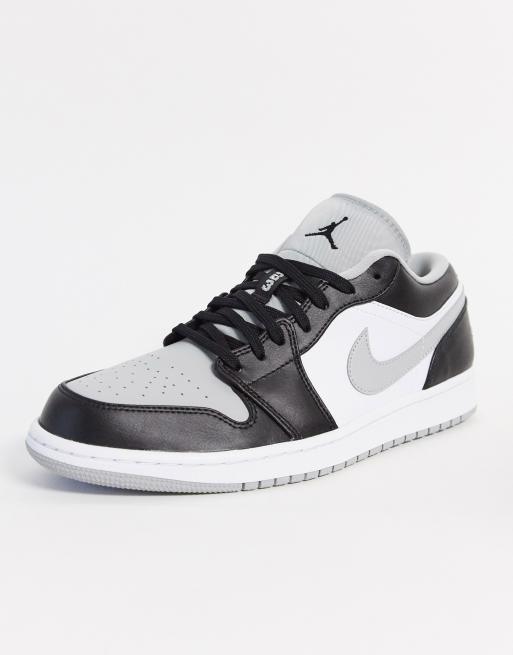 Nike Air Jordan 1 Baskets basses Gris clair fum noir