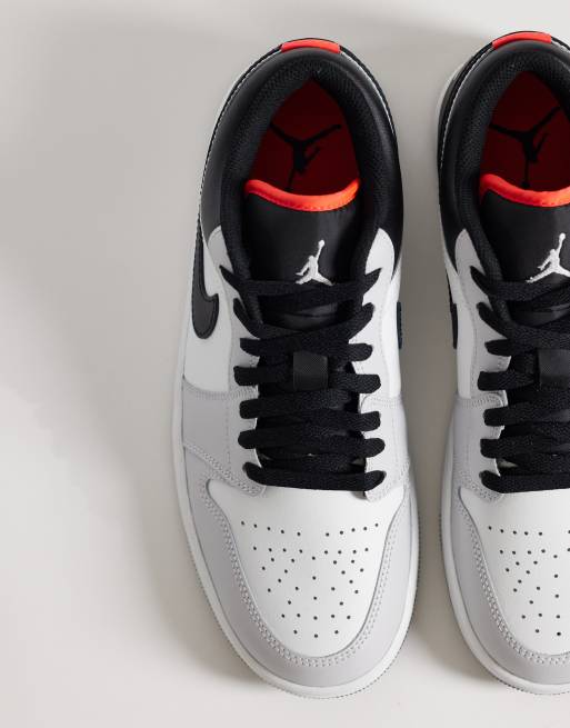 Nike - Air Jordan 1 - Baskets basses - Gris, noir et blanc, 2 de 5