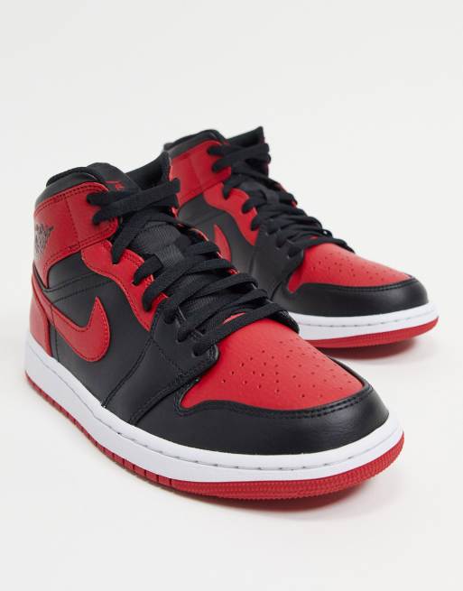 basket jordan femme noir et rouge