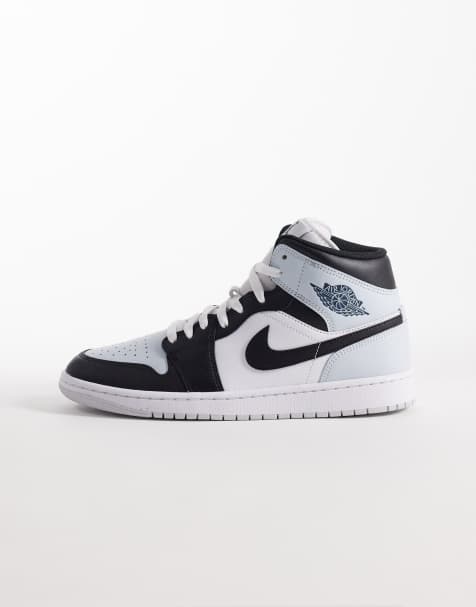 Nike – Air Jordan 1 – Czarno-niebiesko-białe buty sportowe do kostki - view 1