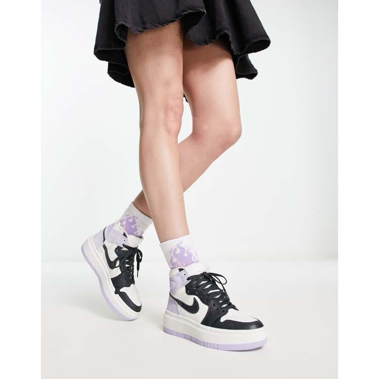 Nike Air Jordan 1 Elevate High sneakers in purple & gray | ASOS