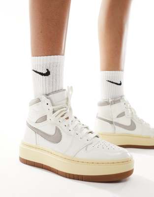 Nike Air Jordan 1 Elevate High sneakers in white & gray