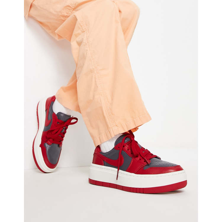 Nike Air Jordan 1 Elevate Low sneakers in red and gray