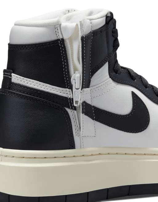 Nike Air Jordan 1 Elevate Mid Sneakers in Black and White-Multi