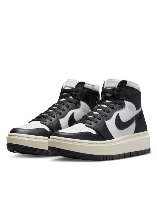 Nike Air Jordan 1 Elevate Mid Sneakers in Black and White-Multi