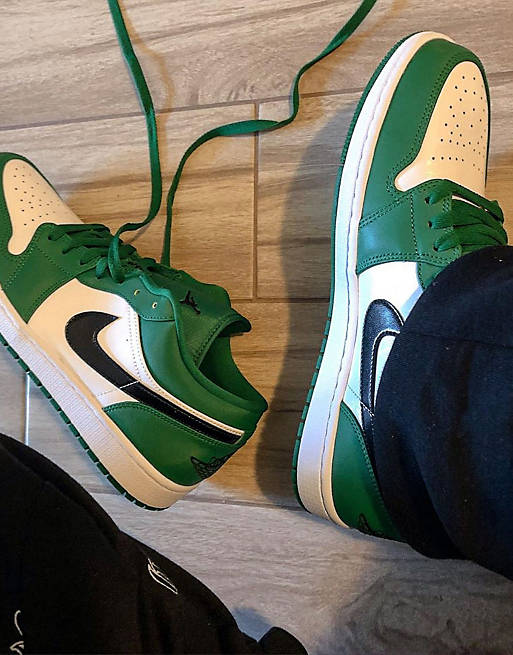 Rust Forurenet Prisnedsættelse Nike - Air Jordan 1 - Grønne lave sneakers | ASOS