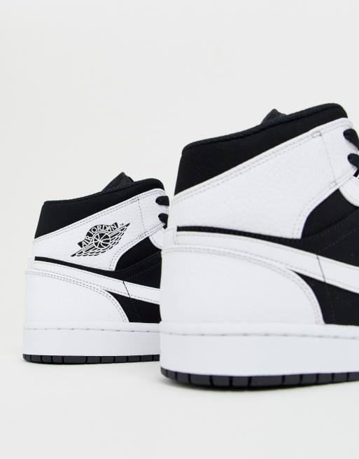 Nike - Air Jordan - 1 halfhoge sneakers in wit, 4 van 4