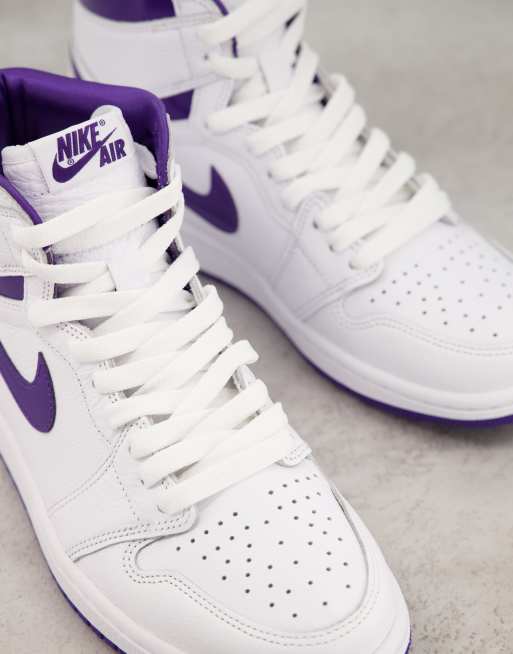 Jordan Air Jordan 1 Retro High OG Court Purple Sneakers for Men