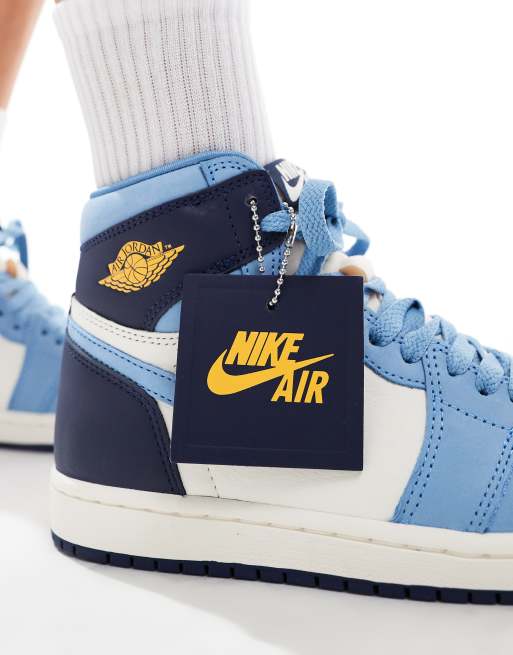 Nike Air Jordan 1 high sneakers in blue | ASOS