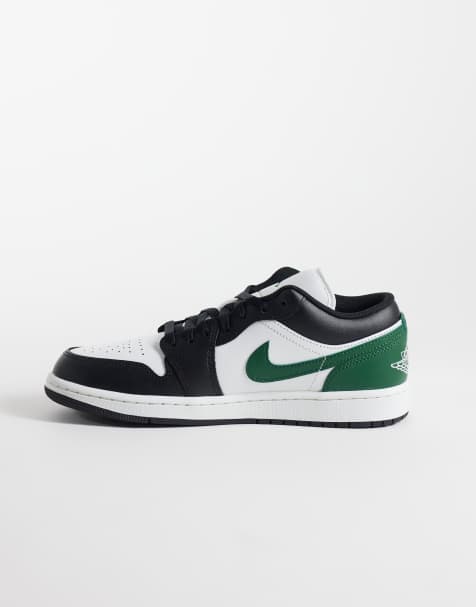 Nike Air Jordan 1 lage sneakers in wit en groen - view 1