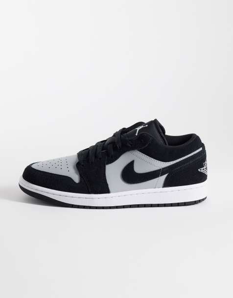 Nike Air Jordan 1 low baskets noires et grises - view 1