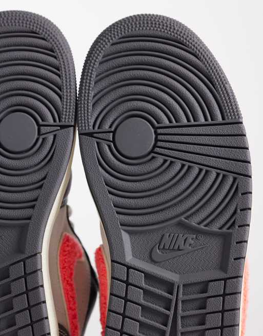 Nike Air Jordan 1 Low NA4 sneakers in gray and pink, 5 of 5