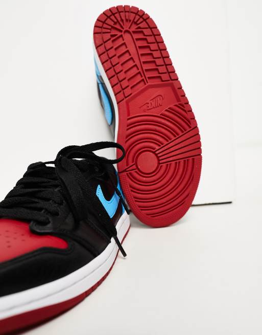 Red black and on sale blue jordan 1