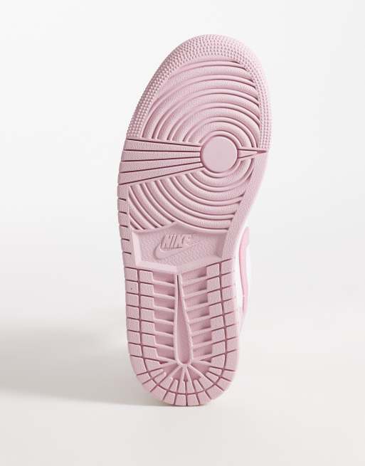 Nike – Air Jordan 1 Low – Rosa och vita sneakers med låga skaft  , 5 av 5