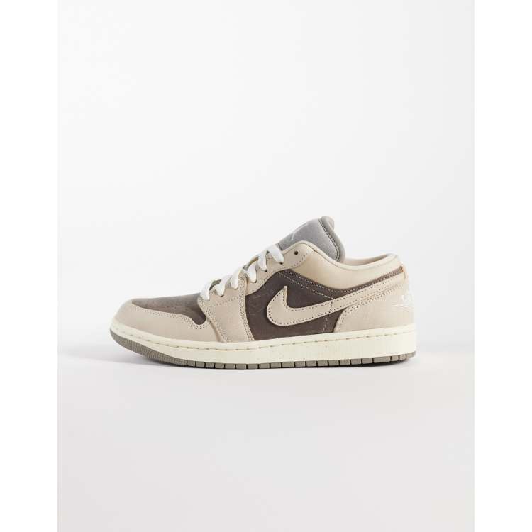 Nike Air Jordan 1 Low SE sneakers in beige and gray | ASOS