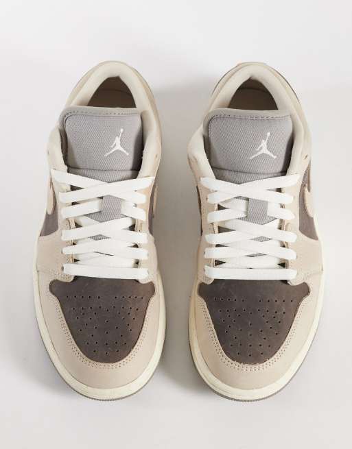 Nike Air Jordan 1 Low SE sneakers in beige and gray | ASOS