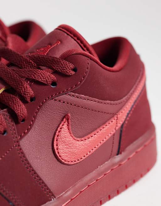 Nike Air Jordan 1 Low SE sneakers in red drench, 4 of 5