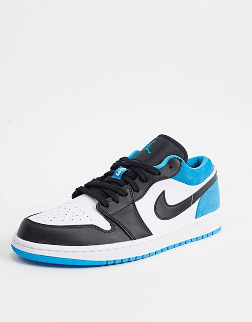 Nike Air Jordan 1 Low Se Trainers In Blue White Asos