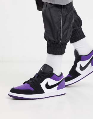 purple low air jordan 1