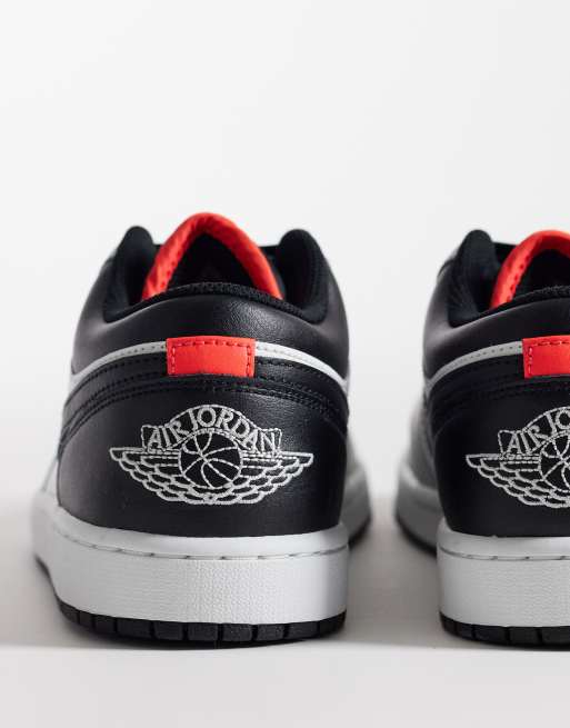 Nike - Air Jordan 1 Low - Sneakers basse grigie, nere e bianche, 5 di 5