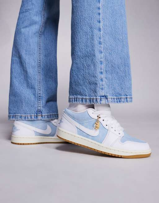 Nike Air Jordan 1 Low ブルー/ホワイト Nike Air Jordan 1 Low SE Shoes White Legend Blue Men's 10.5 FZ2138
