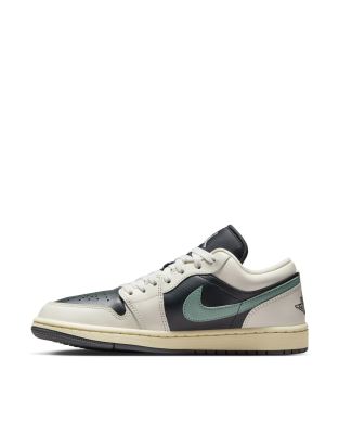 Shop Nike Air Jordan 1 Low Sneakers In Off White