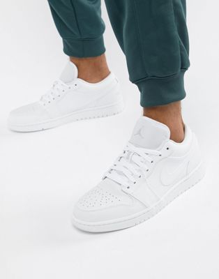 Nike Air Jordan 1 Low Sneakers In White 