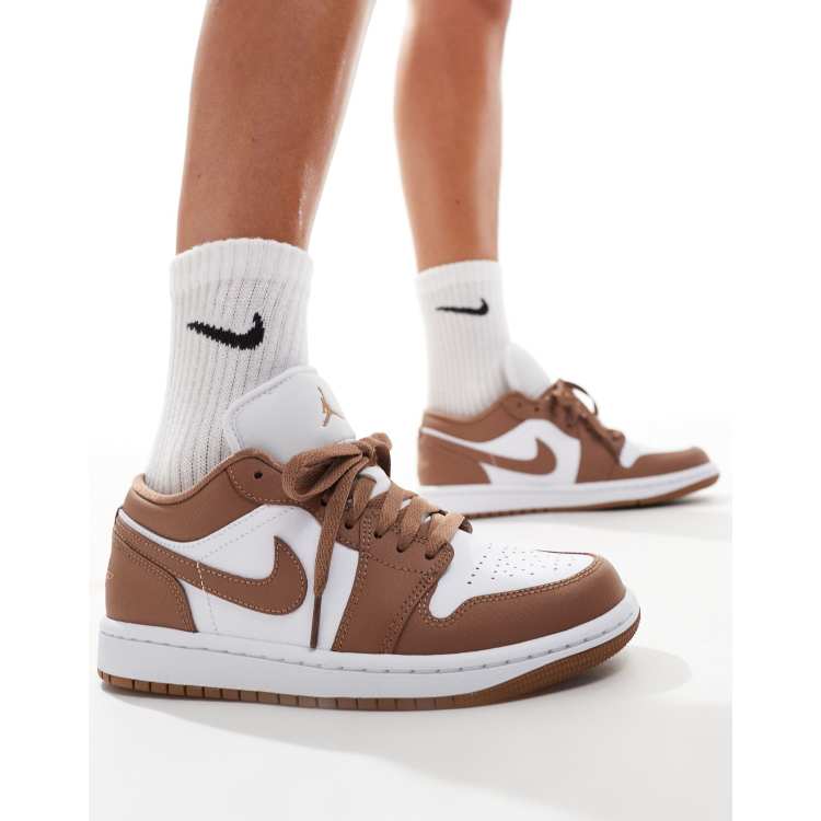 Jordan Brown White Athletic Sneakers | Style for Every Season Jordan Brown White Athletic Sneakers | Style for Every  main image 3